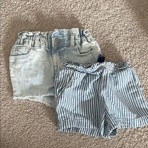 GAP Blue and White Striped Shorts